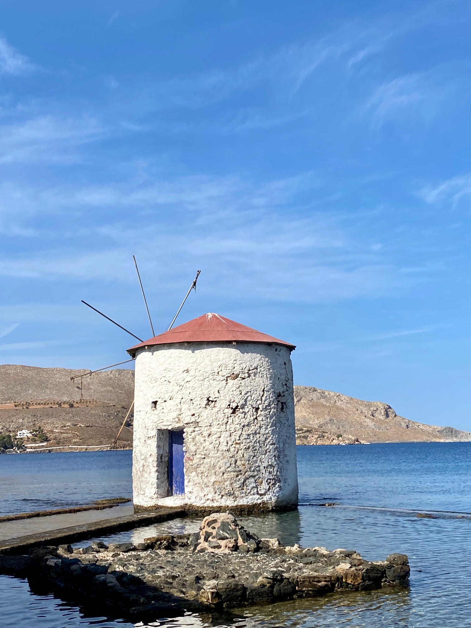 Fishing boats in Skala harbor, Patmos island